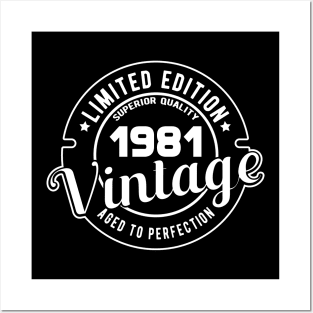 1981 VINTAGE - 40Th BIRTHDAY GIFT Posters and Art